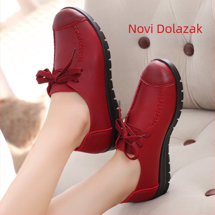 Ženske pamučne cipele, niski pet 1–3 cm, okrugli vrh, gornji dio od umjetne PU, korejski stil, otvor 7–11 cm