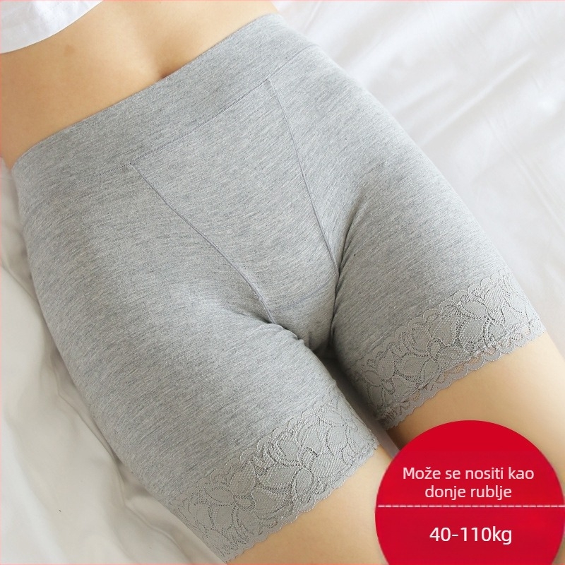 Ženske sigurnosne šorcice – protiv prozirnosti, niska linija, jednobojne pamučne šortse s viskoznom podstavom (90% pamuk)