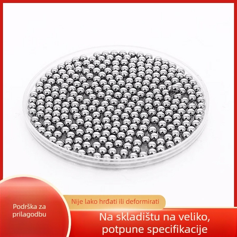 Kugla od ugljičnog čelika s oglednom poliranom površinom; čvrsta kugla; elektroplatinirani premaz; namijenjeno industrijskim hardverskim komponentama i strojevima.