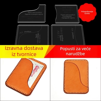 DIY akrilni šablon za karticu torbu – ručno izrađena kožna torba dizajn