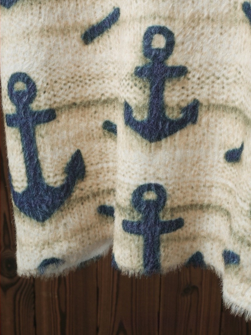 Ženski pulover od poliestera s jacquardom, slobodan kroj, V-izrez, japansko-korejski casual stil, jesen-zima 2024