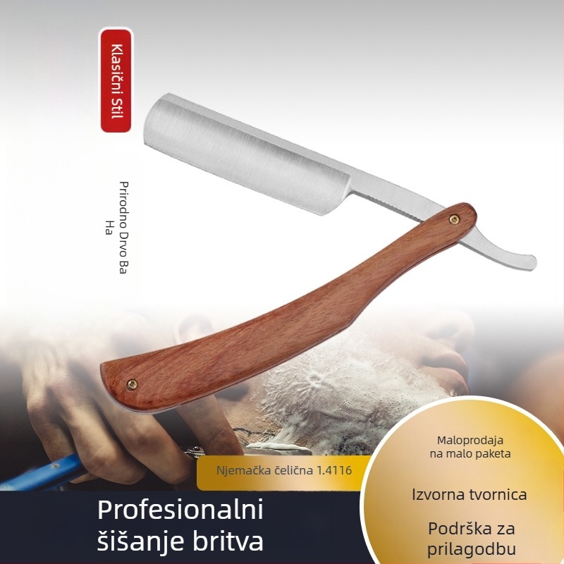 Ručni sklopivi brijač za brijanje i njegovanje, s jednim oštricom