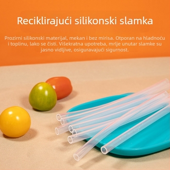 Slika Silikon za hranu — ravna cijev, biološki razgradivo