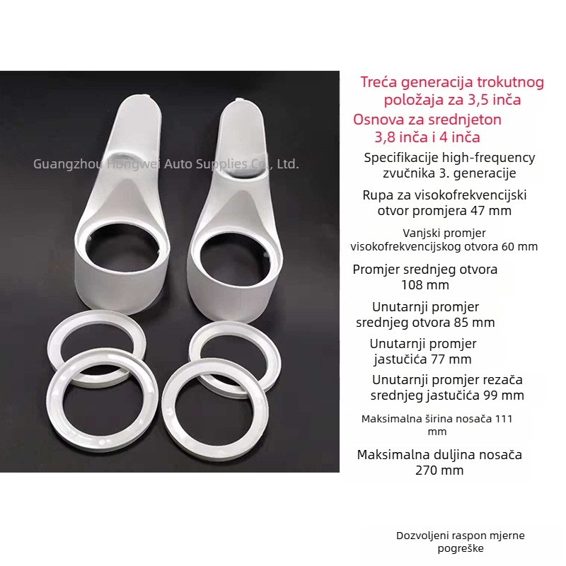 Postolje za montažu auto audio sustava, treća generacija, 3-putni zvučnici