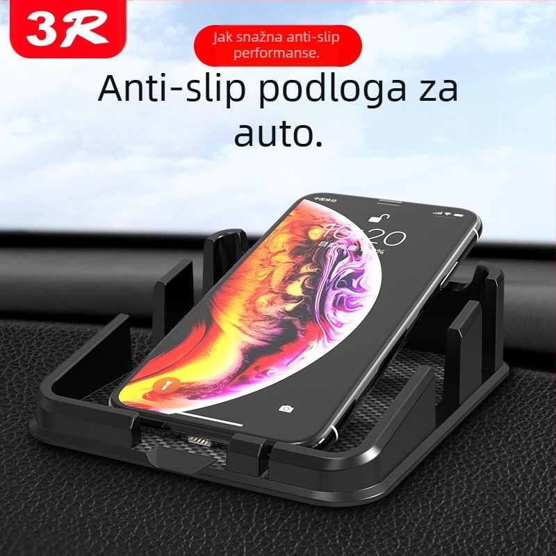 Držač za telefon u automobilu i nosač na ploču, silikonska protuklizna podloga, kreativni višefunkcijski, model 2160, branda 3R