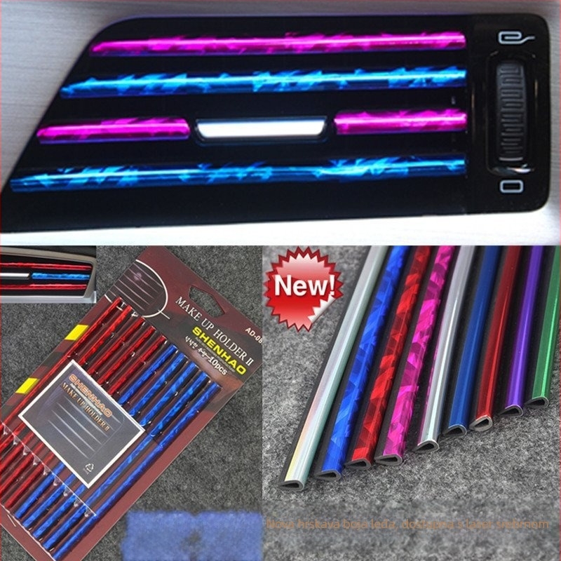 Dekorativna traka za otvor zraka - plastika, model Air Outlet Bright Strip, bez logotipa