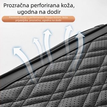 Kožni naslon za ruku automobila – povišena visina srednje konzole s višestrukim džepovima, marka Luda, kompatibilno s općim modelima