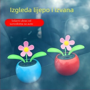Plastični unutrašnji ukras automobila za središnju konzolu, motiv suncokreta, jednostavan stil, marka 1