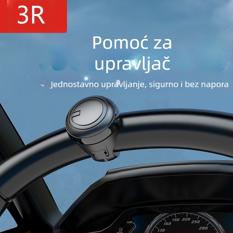 3R Povećivač volana — ABS tijelo, kompatibilan s većinom modela, težina 0,1 kg, ispis logotipa