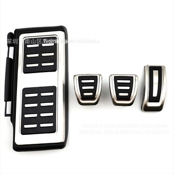 Set pedala gasa i kočnice od nehrđajućeg čelika za Volkswagen Golf 7 / Q3 (2015–2022) s protukliznom površinom