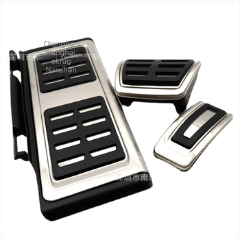 Set pedala gasa i kočnice od nehrđajućeg čelika za Volkswagen Golf 7 / Q3 (2015–2022) s protukliznom površinom