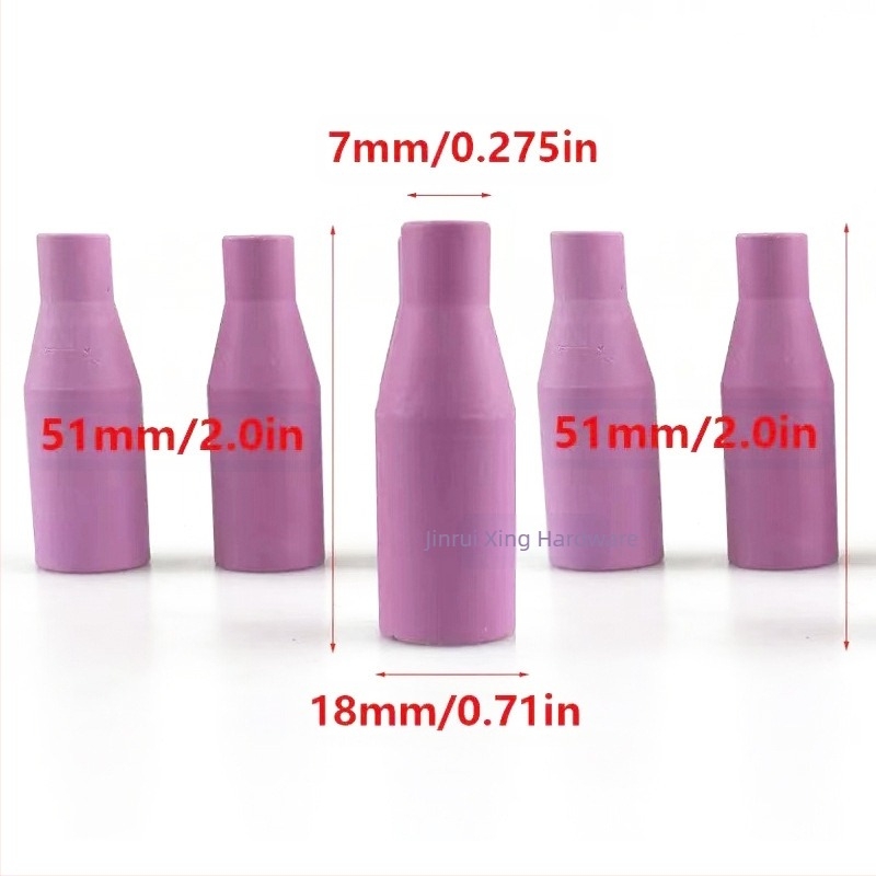 Keramička mlaznica za MIG/MAG zavarivački pištolj - set od 3 komada, MB14AK/MB15AK kompatibilno, Ø18 mm, branda Ridi