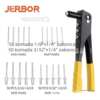 Set nity od aluminija s alatom za izvlačenje; završna obrada: nema; materijal: aluminij; standard: FS010817; tip nita: nit