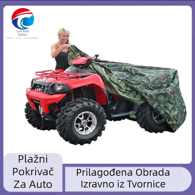 Pokrov za ATV/Beach Buggy — vodootporan, otporan na prašinu i na tlak vode; materijal: svila poliester; težina 0,5 kg