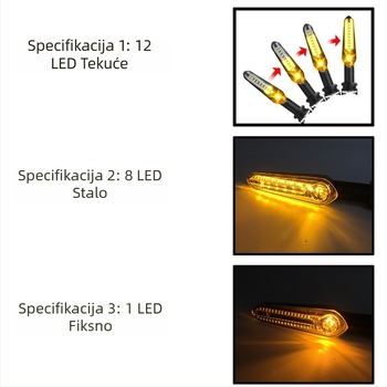 Motociklistički LED pokazivač smjera za Yamaha MT07 MT09 MT10 MT25 i YZF R1