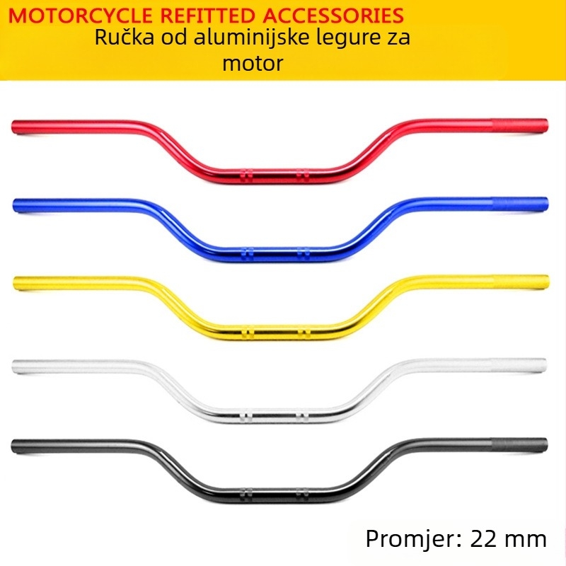Kormilo za motocikl od aluminijske legure, off-road modificirano, s proširenim dizajnom, SHUNXINGLONG