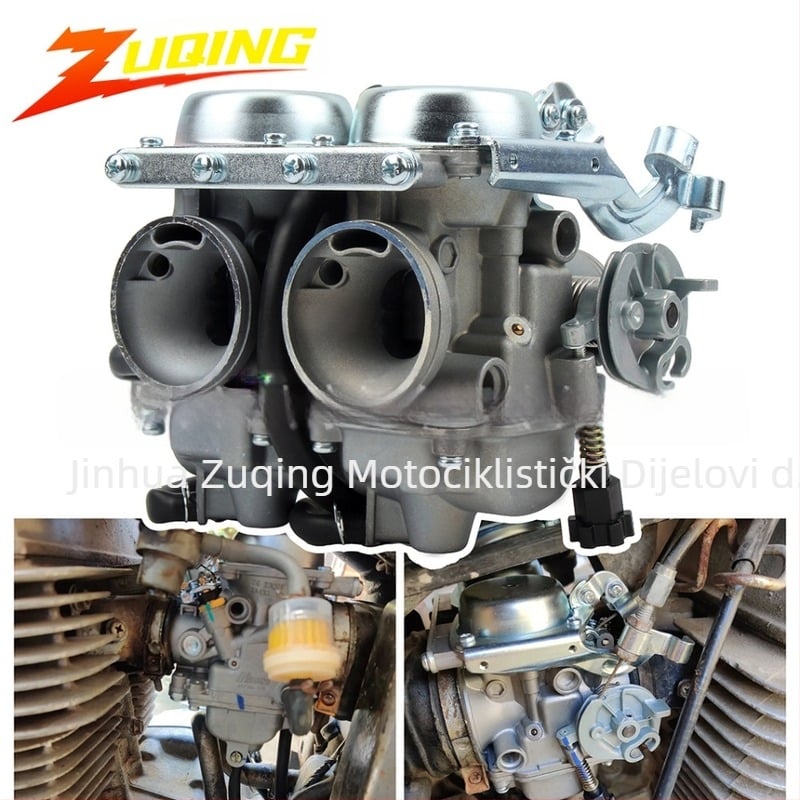 ZUQING HK230 Karburatorski set za Honda CMX250 Rebel 250 SPD26J, dvocilindarski