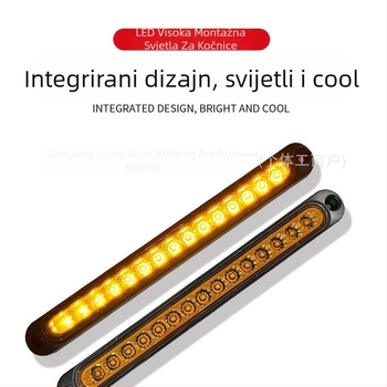 LED Stražnja Svjetla za Kamione – 12-24V, Stražnje Svjetlo, Visoko Montirano Kočničko Svjetlo, Vijek Trajanja 10000 h