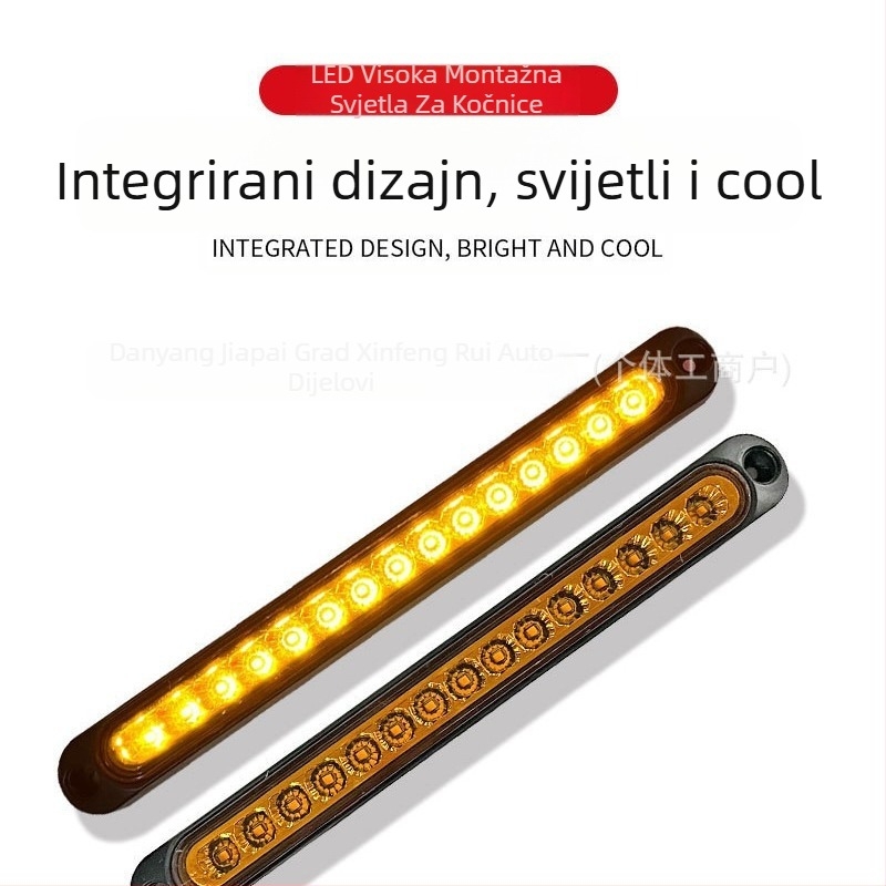 LED Stražnja Svjetla za Kamione – 12-24V, Stražnje Svjetlo, Visoko Montirano Kočničko Svjetlo, Vijek Trajanja 10000 h