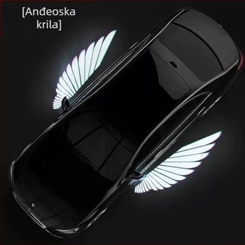 Svjetlo s anđelovim krilima za automobile — unutarnje ambijentalno osvjetljenje, svjetla na vratima, podno osvjetljenje, osvjetljenje retrovizora, univerzalna kompatibilnost, napredna tehnologija