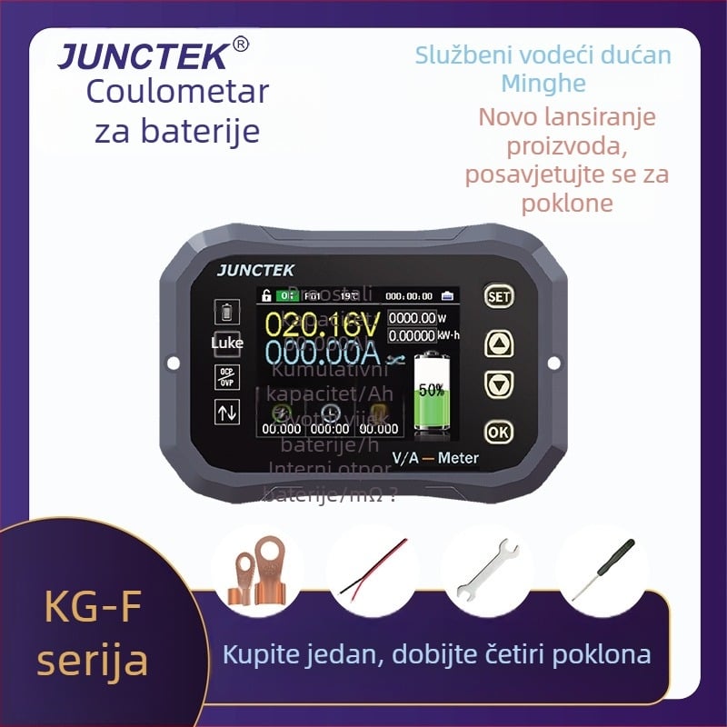Kg-F Coulombov mjerač: Visoko precizan prikaz napona i struje za baterije električnih vozila, dvostruki detektor kapaciteta