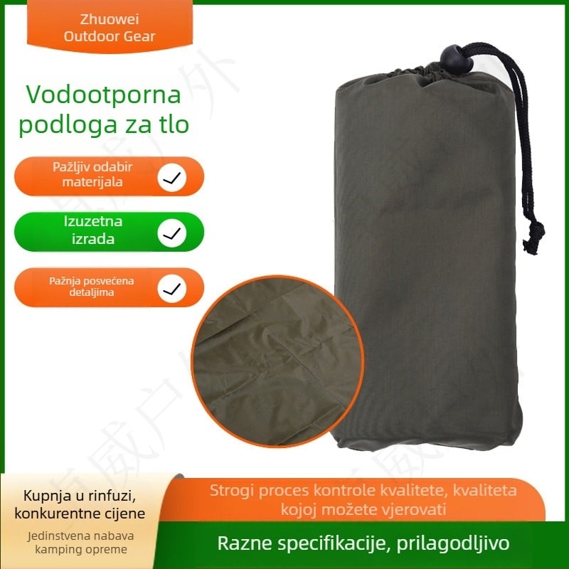 Vodootporna podloga za piknik od Oxford tkanine, kamperska podloga s nadstreškom, sklopiva za pohranu