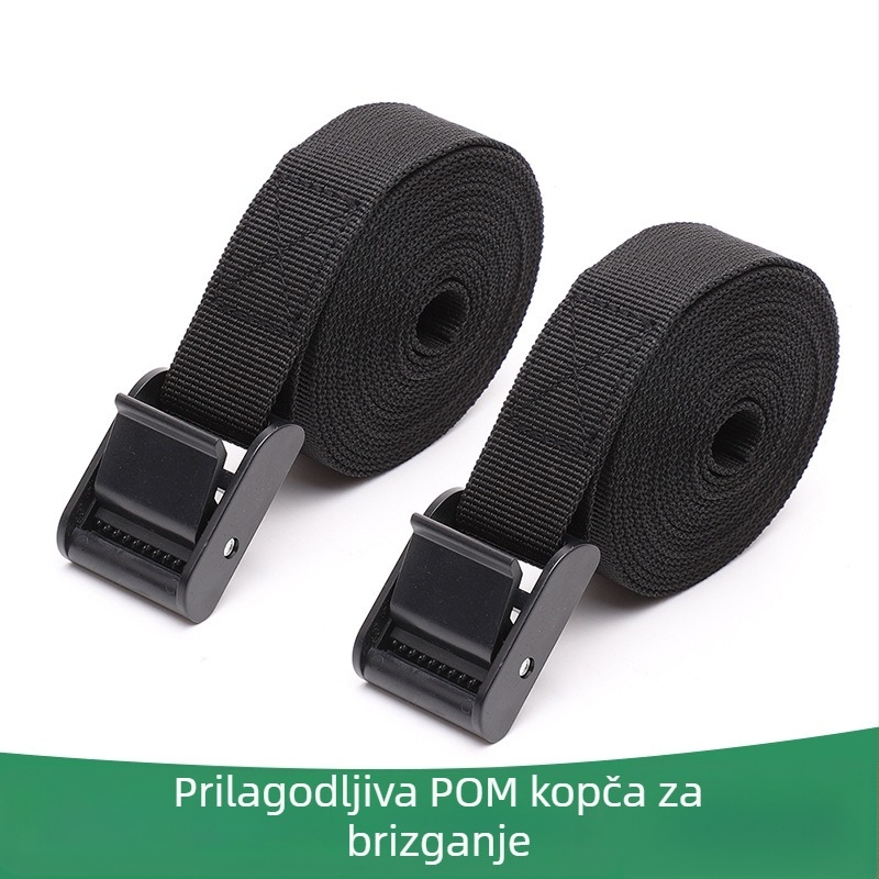 POM crna plastična pritisna kopča za prtljagu, remen za kamion i motocikl, podesivi napinjač