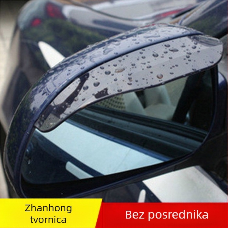 Zaštita od kiše za retrovizor automobila (par debelih, plastični, universalna kompatibilnost)