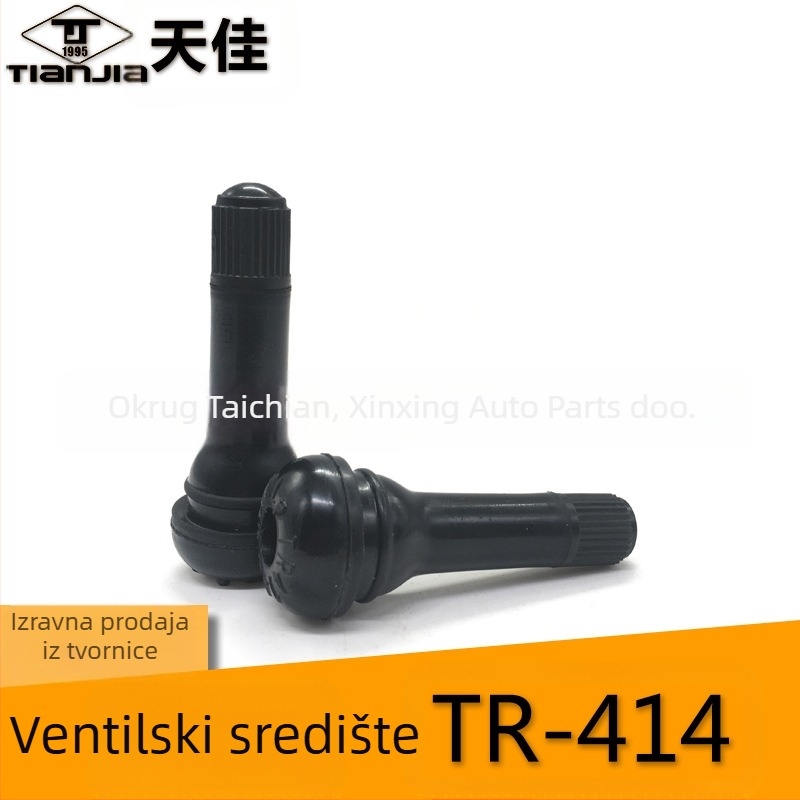 Tianjia tubeless ventil – gumeni, s jezgrama ventila, zajednička komora ventila, snap-on, univerzalno