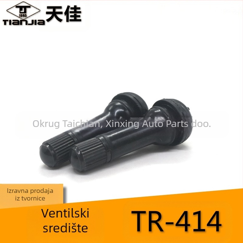 Tianjia tubeless ventil – gumeni, s jezgrama ventila, zajednička komora ventila, snap-on, univerzalno