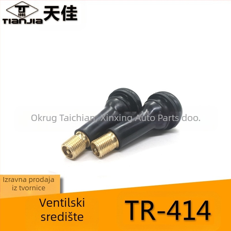 Tianjia tubeless ventil – gumeni, s jezgrama ventila, zajednička komora ventila, snap-on, univerzalno