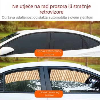 Auto sjenilo za sunce, rolo sjenilo, platno, gusto neproziran tip, opća primjena