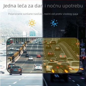Auto vizir za sunce protiv zasljepljivanja, dnevno-noćna upotreba, dvostruka funkcionalnost protiv visokih svjetala (Materijal: akril; Ugradnja: kartica-ugrađivanje; Stil: nordijski; Uzorak: gradijent; Odgovarajući dijelove: prednji dio)