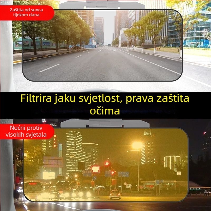 Auto vizir za sunce protiv zasljepljivanja, dnevno-noćna upotreba, dvostruka funkcionalnost protiv visokih svjetala (Materijal: akril; Ugradnja: kartica-ugrađivanje; Stil: nordijski; Uzorak: gradijent; Odgovarajući dijelove: prednji dio)