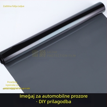 PET solarni film za prozore automobila, debljina 1 mil, propusnost 1-50%
