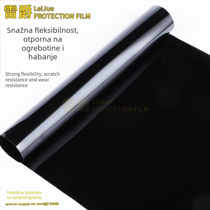 PET solarni film za prozore automobila, debljina 1 mil, propusnost 1-50%