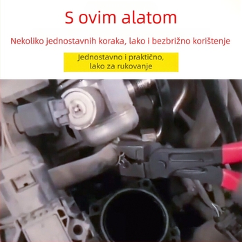 Automobilske kliješta za cijevi i sponu vode — krom-vanadijska čelik, 1 kom., alat za popravak automobila, kliješte tigrovog tipa za uklanjanje cijevi klima uređaja
