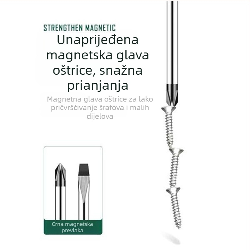USLIKE križni odvijač s Cr-V čelikom, magnetski, izolirani, 100 g, drška od novog materijala