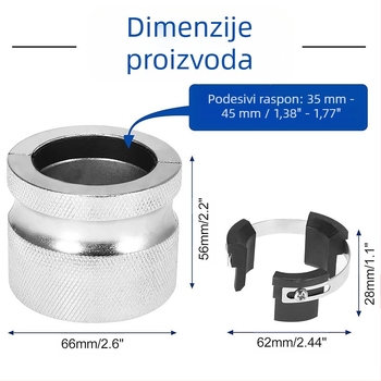 Prilagodljiv alat za montiranje brtve vilice motocikla, metalni višenamjenski alat