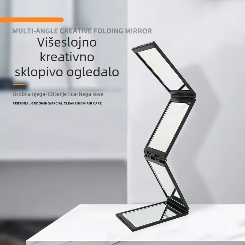 Shunmeng preklopno ogledalo – ABS okvir, sklopni dizajn, tiskano logo, mogućnost prilagodbe