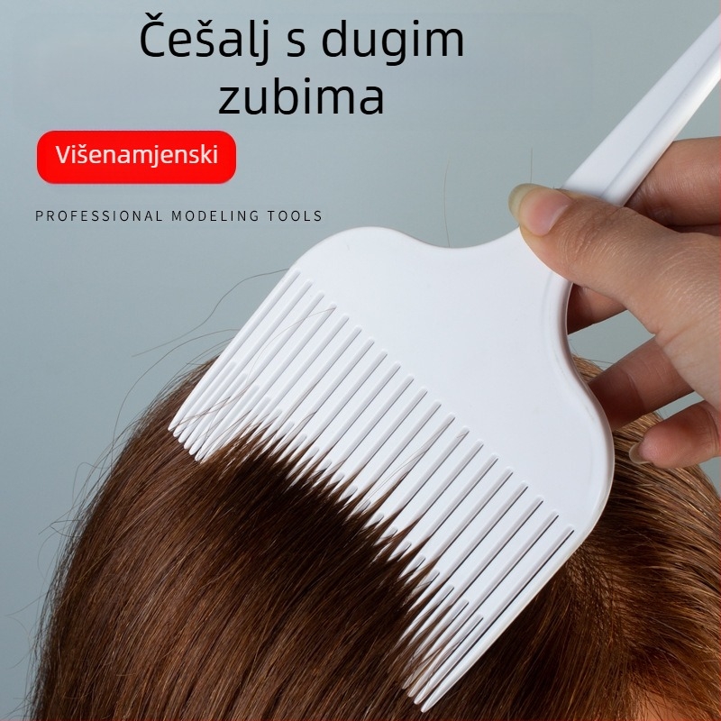 Češalj za naglašavanje pramenova s oštrim vrhom — profesionalni alati za bojanje kose, salon