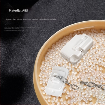 Višenamjenska sigurnosna zaštita za prozore i vrata s lancem, zaustivač vrata, instalacija bez bušenja, dječja sigurnost