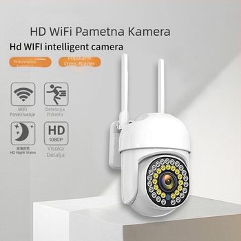 Wi‑Fi kamera za nadzor 1080p 2MP s 360° pogledom, inteligentno praćenje, podrška aplikaciji, 1 kanal, 1 godina garancije
