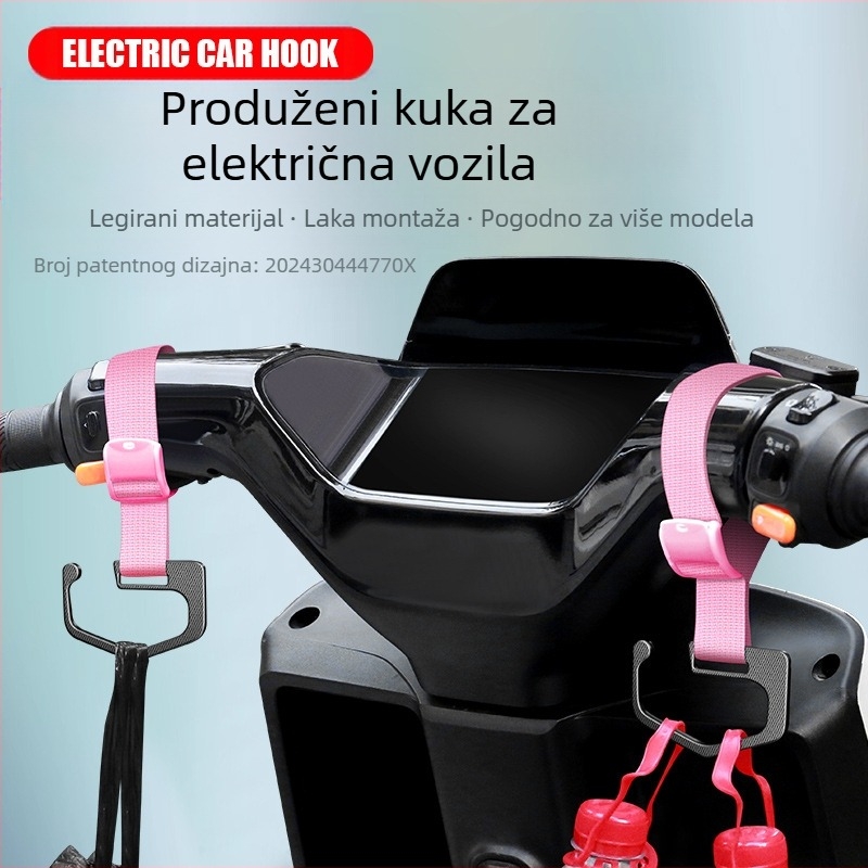 Univerzalni prednji kuk za bicikle i kolica s prostorom za kacigu i dodatke