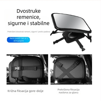 Unutarnji auto ogledalo za bebu, 360° rotacija, Xiao Island marka, licencirana privatna marka