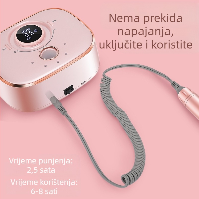 Ažurirani prijenosni stroj za manikuru – brušenje noktiju i uklanjanje noktiju