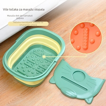 Sklopiva kada za stopala, kućna upotreba, plastična debeli konstukcija, za žene i trudnice, bez opskrbe vodom, modern minimalistički stil, materijal: TPR+PP