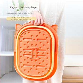 Sklopiva kada za stopala, kućna upotreba, plastična debeli konstukcija, za žene i trudnice, bez opskrbe vodom, modern minimalistički stil, materijal: TPR+PP