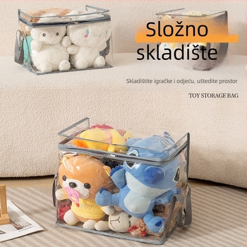 Kutija za pohranjivanje plišanih igračaka – visoko prozirna 3D konstrukcija, PVC vodootporna izložbena kutija