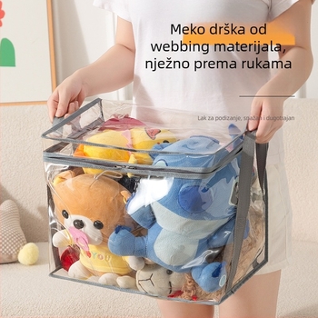Kutija za pohranjivanje plišanih igračaka – visoko prozirna 3D konstrukcija, PVC vodootporna izložbena kutija